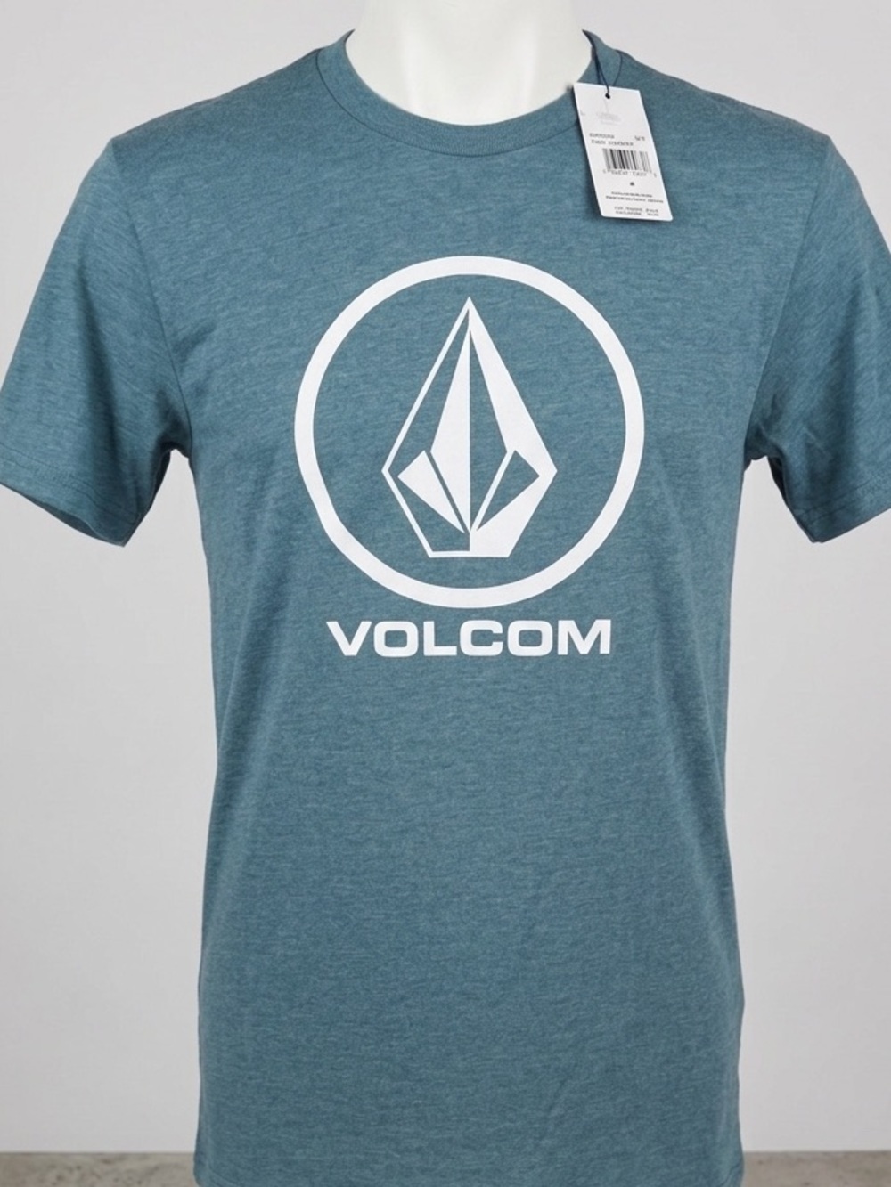 NWT Volcom Classic Stone Graphic Tee Heather Teal - Size M